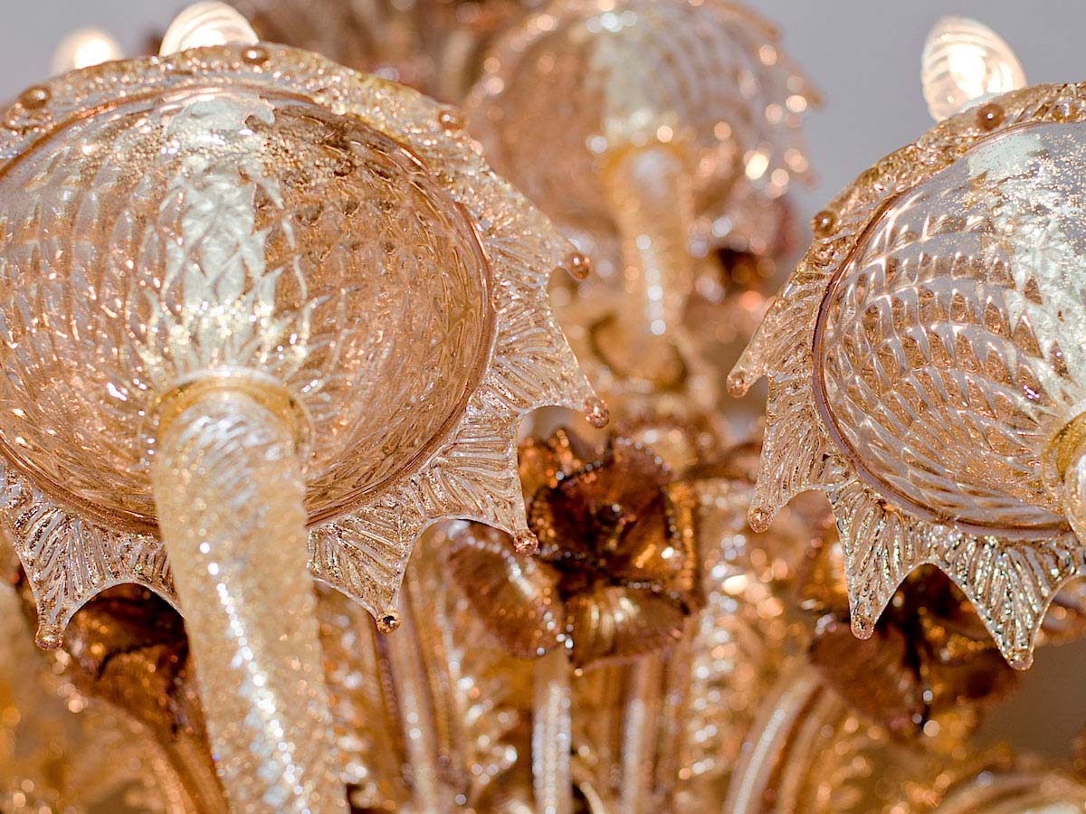 Floral Murano Glass Chandelier